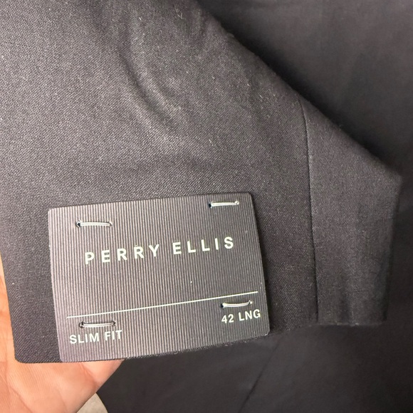 🖤 Perry Ellis Slim Fit Tuxedo Jacket – Men’s 42 Long – New With Tags - Picture 4 of 7